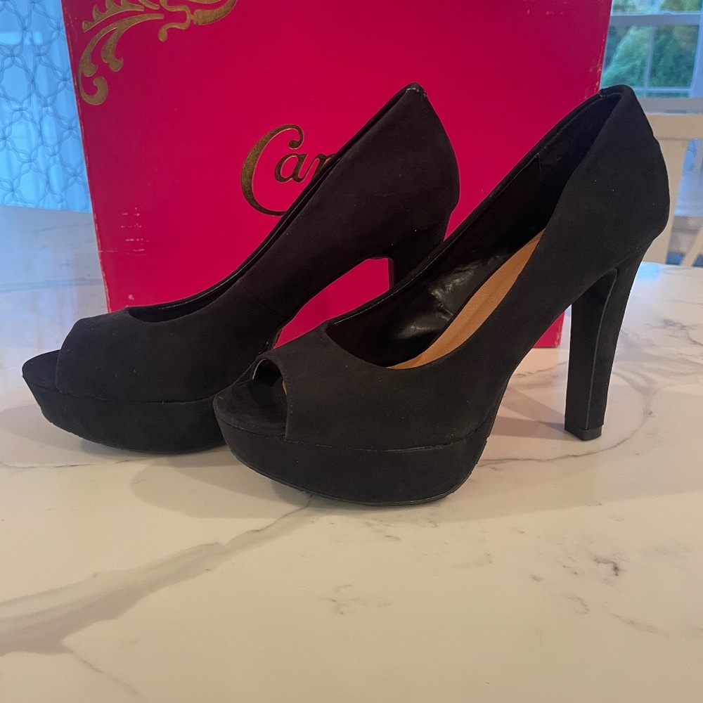 Candies platform heels (7) New Black